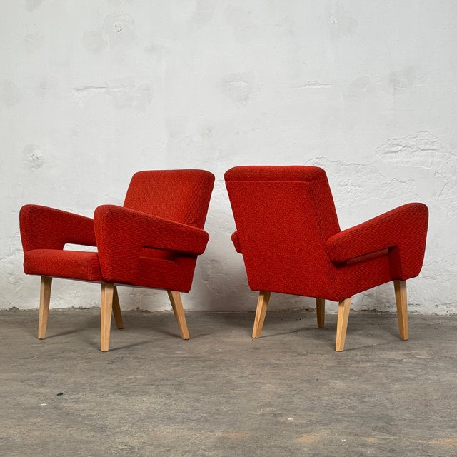 Czechoslovakian Armchairs, 1960s, Set of 2 For Sale - Image 11 of 16