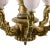 Art Nouveau 1910's Art Nouveau Italian Carved Gilt Wood & Alabaster Chandelier For Sale - Image 3 of 4