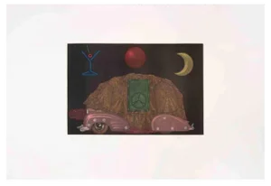 Fifo Stricker, Taxi: Steering Wheel, Aquatint and Etching, 1982