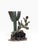 Brutalist 1980s Monumental 42" Martin Borja Brutalist Bronze Saguaro & Prickly Pear Cactus on Smoky Quartz Base For Sale - Image 3 of 9