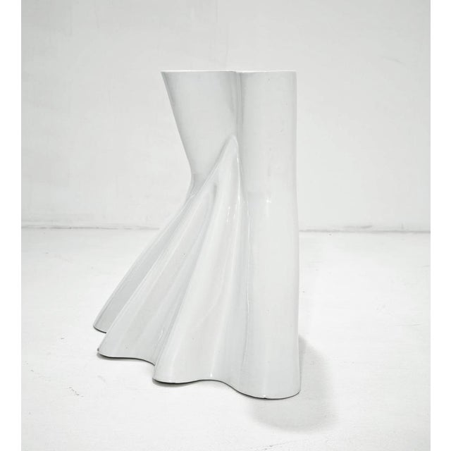 Mid-Century Modern White Glazed Ceramic Umbrella Stand by Enzo Bioli for Il Picchip Italia, 1970s For Sale - Image 14 of 17