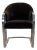 Mid 20th Century Black Fabric & Chrome Leg Chair For Sale