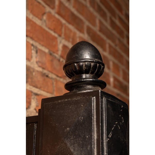 Vintage Municipal Light Sconce With Milk Glass Shade For Sale In Chicago - Image 6 of 9