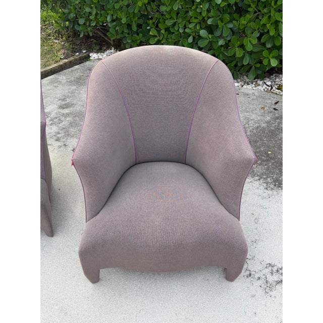Vintage John Hutton for Donghia Lounge Chairs, Pair For Sale - Image 10 of 13