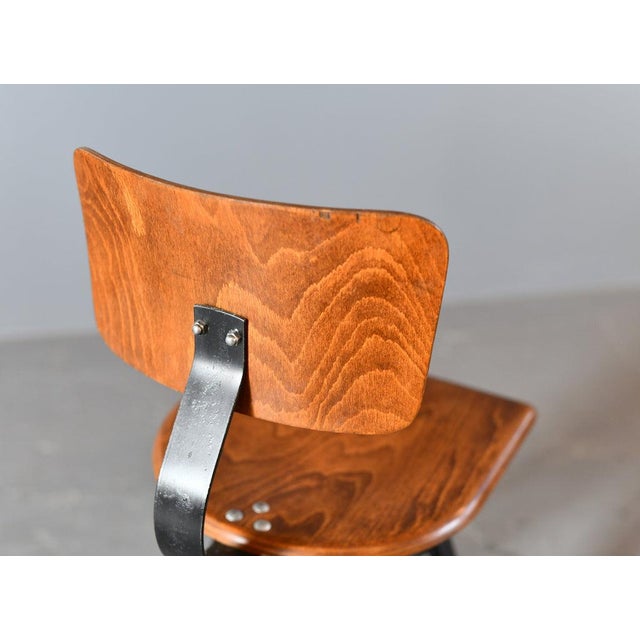 Paint Vintage Industrial Chair by WEW, 1930s For Sale - Image 7 of 12