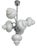 Mid-Century Chandelier in Chrome and Opaline by S.A. Boulanger, 1970 For Sale