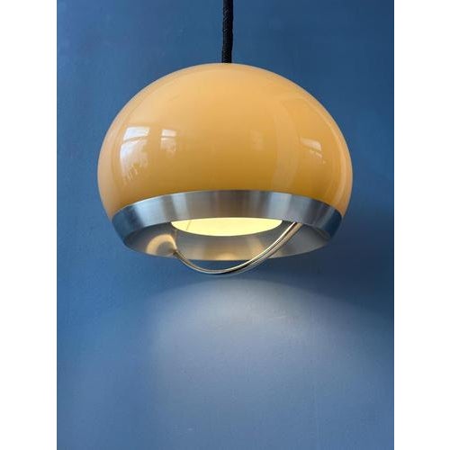 Vintage Space Age Mushroom Pendant Lamp from Dijkstra For Sale - Image 13 of 13