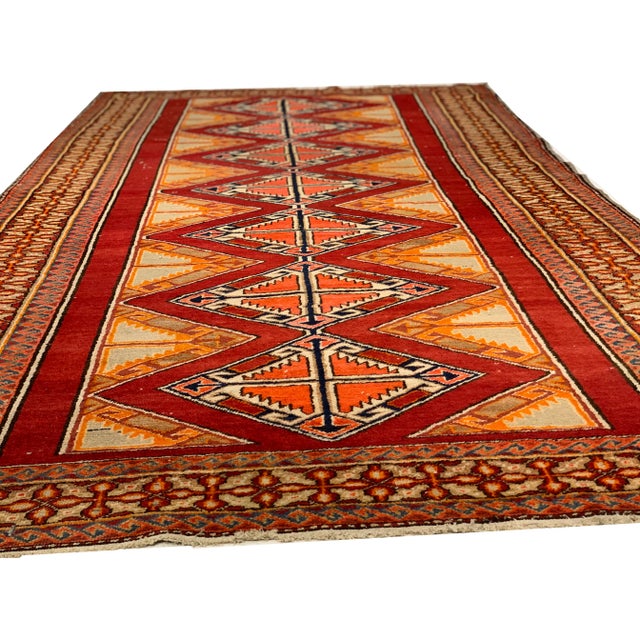 1920s Antique Geometric Kazak Caucasian For Sale In Washington DC - Image 6 of 10