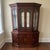 Broyhill Late 20th Century Broyhill Cherry China Cabinet-Lighted Mirrored Curio Hutch-2 Piece-Display-Glass For Sale - Image 4 of 11