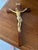 A Fontanini Jesus on a wooden cross. Italy, circa20th C.. 12 Inch. Decorative Religious Art. Excellent condition.
