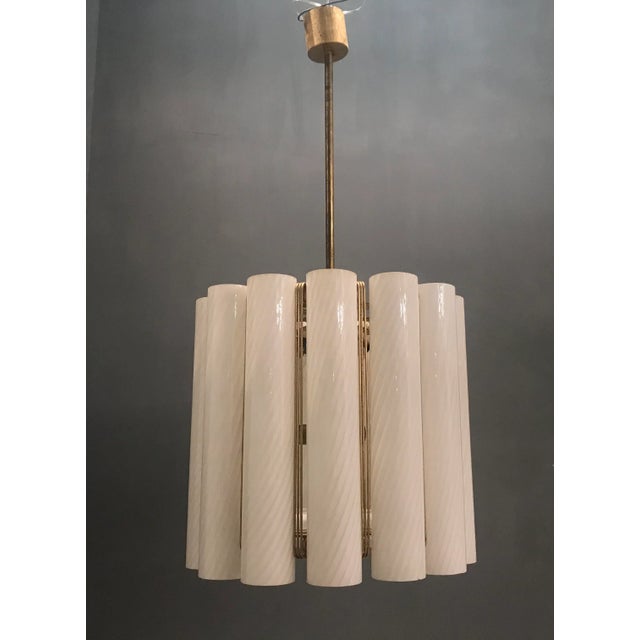 Murano Swirl Glass Chandelier by Paolo Venini for Murano, 1960s For Sale - Image 12 of 17