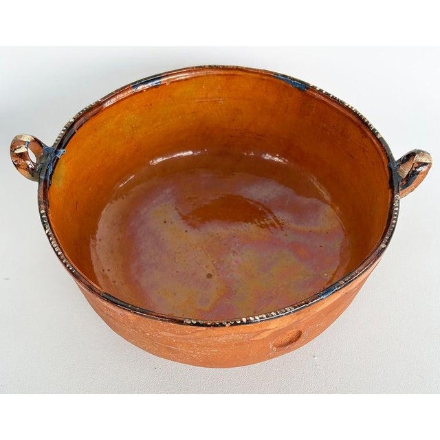 1970s Lugano, Italian Glazed Ceramic Terracotta Serving Bowls, Stamped Marks - Set of 7 For Sale - Image 16 of 16