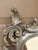 Labarge Large French Louis XV Rococo Silver Giltwood Mirror For Sale - Image 4 of 16