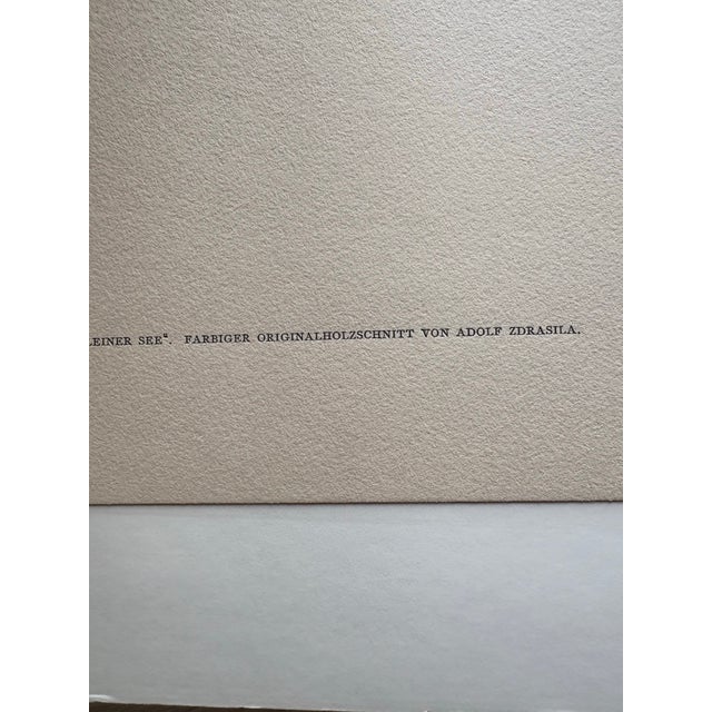 Early 20th Century Adolf Zdrazila Color Woodcut Print on Paper Monogrammed For Sale - Image 4 of 6