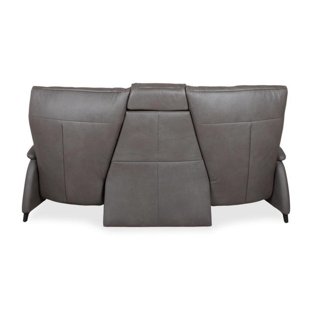 Trapez 3-Seater Sofa in Grey Leather from Himolla For Sale - Image 18 of 18
