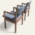 Wood Mid Century Modern Blue Tweed Upholstered Walnut Arm Chairs- A Pair For Sale - Image 7 of 17