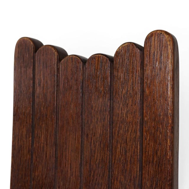 Brutalist Chair in Oak from Allmilmö, 1980s For Sale - Image 18 of 18