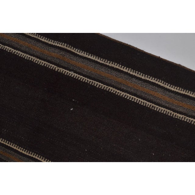 Turkish Wool Stripe Runner Kilim For Sale In Phoenix - Image 6 of 10
