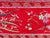 Vintage Chinese Long Red Pink Flower Embroidery Fabric Art For Sale - Image 16 of 17