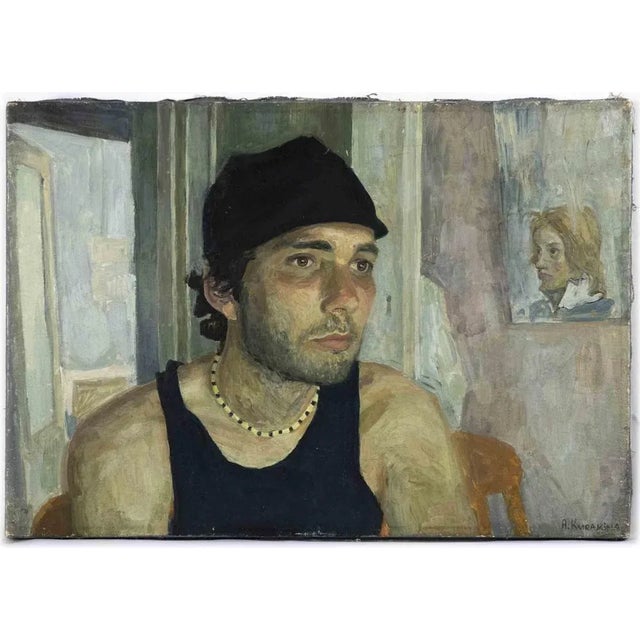 Anastasia Kurakina, The Mirror of the Past, Oil Painting, 2010s For Sale - Image 4 of 4