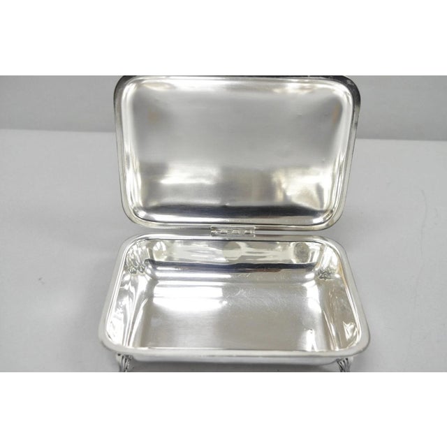 Vintage Victorian Silver Plated Crumb Catcher Table Butler by Sf Co For Sale - Image 9 of 11