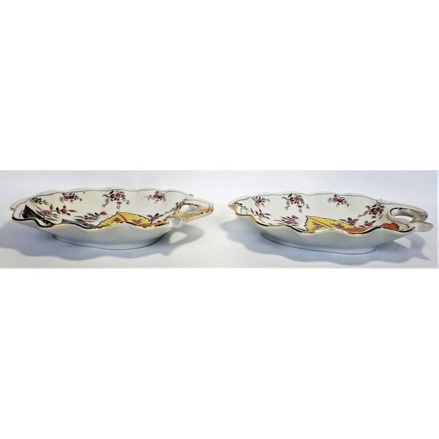 Trays Pair Chinese Tobacco Leaf Porcelain For Sale In Miami - Image 6 of 12