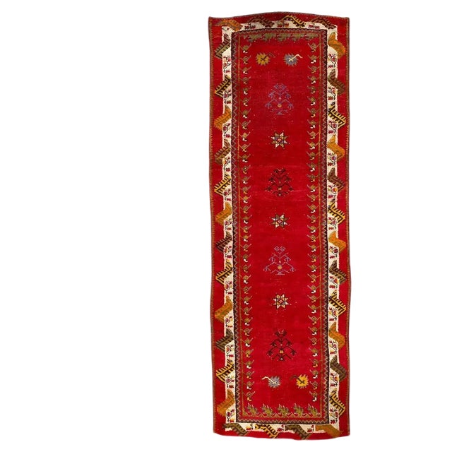 Antique Turkish Oushak Runner For Sale