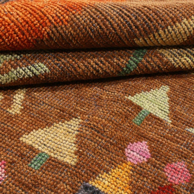 Not Yet Made - Made To Order Handknotted Scandinavian Pictorial Folk Rug, 9'x12' For Sale - Image 5 of 6