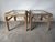 1970s 1970's Vintage Coastal Organic Whitewashed Rattan & Glass Top End Tables – A Pair For Sale - Image 5 of 15