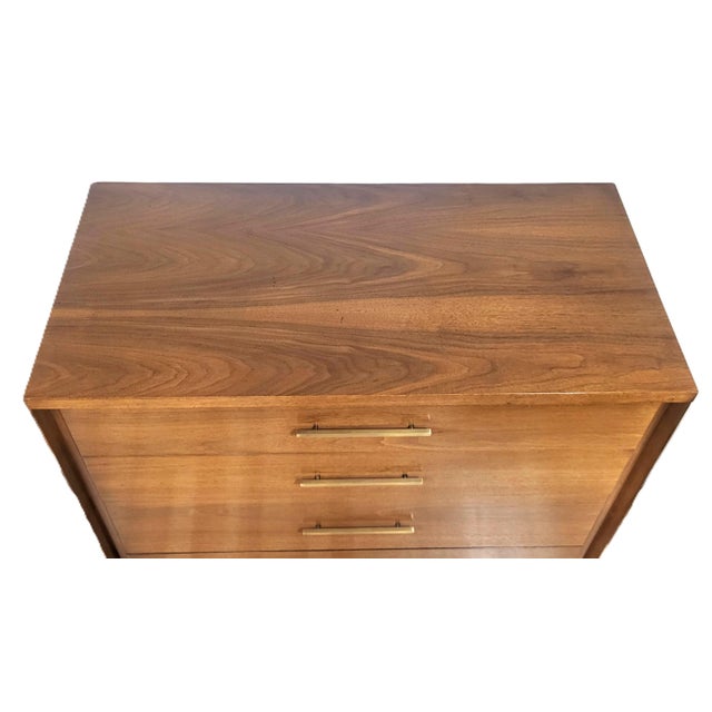 Vintage American Mid-Century Modern Commode Tall Chest by John Stuart For Sale - Image 9 of 14
