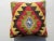 Kilim Rug Pillow Made from old turkish kilims Back side cotton and has closed with a solid hidden zipper size:16" x 16" It...