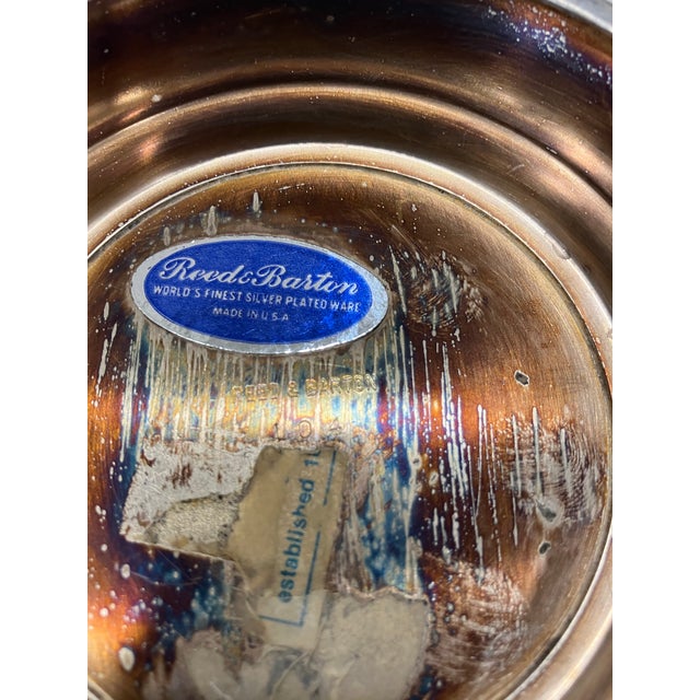 Reed & Barton Reed & Barton Enamel Silver Plate Bowl For Sale - Image 4 of 6