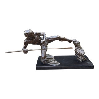 1930s French Art Deco Bronze Sculpture For Sale