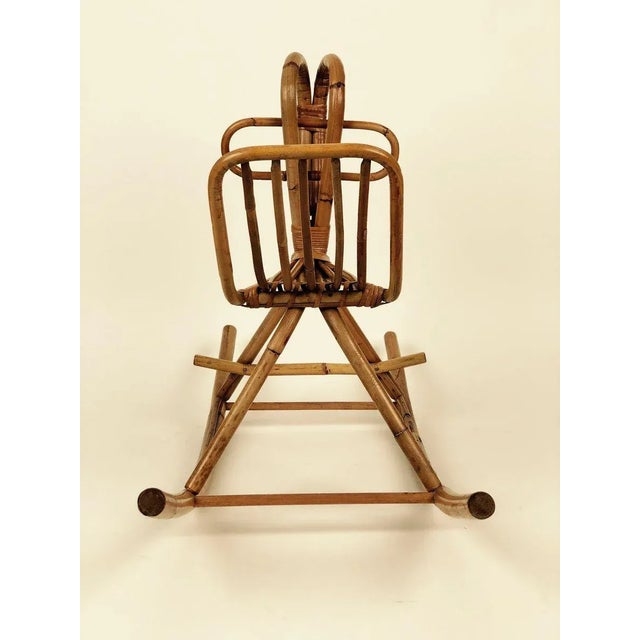 Wicker Rocking Horse, 1950s For Sale - Image 6 of 11