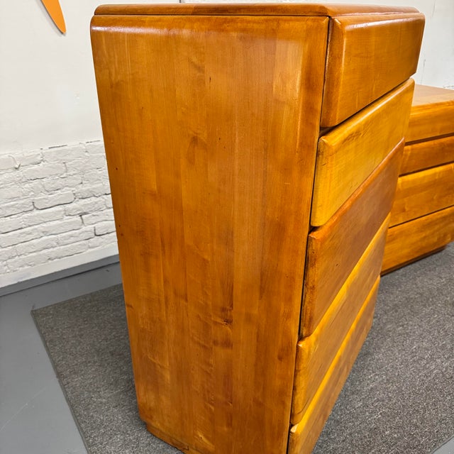 Champagne 1950s Art Deco Stardust Dresser Set by Forest Furniture For Sale - Image 8 of 12