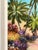 Textile Vintage Signed M. Bryson Tropical Beach Palm Tree Landscape Painting, Framed For Sale - Image 7 of 17