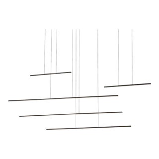 Modern Sleek Chandelier Light For Sale