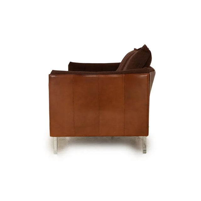 Brown Fabric Three Seater Brown Sofa from Jori Milton For Sale - Image 8 of 9