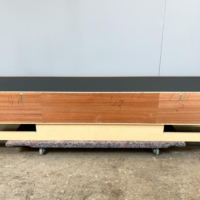 Minimalist Lowboard in Teak and Black Formica Top, 1960s For Sale - Image 13 of 14