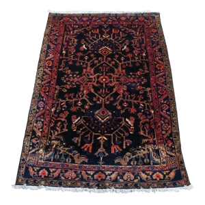 Semi Antique Oriental Wool Floral Vine Area Rug Carpet 6.5' X 9.5'
