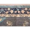 Textile 1880s Blue Navy Medallion Antique Chinese Peking Rug 9' X 11' 8'' Hand Knotted Wool Carpet For Sale - Image 7 of 7