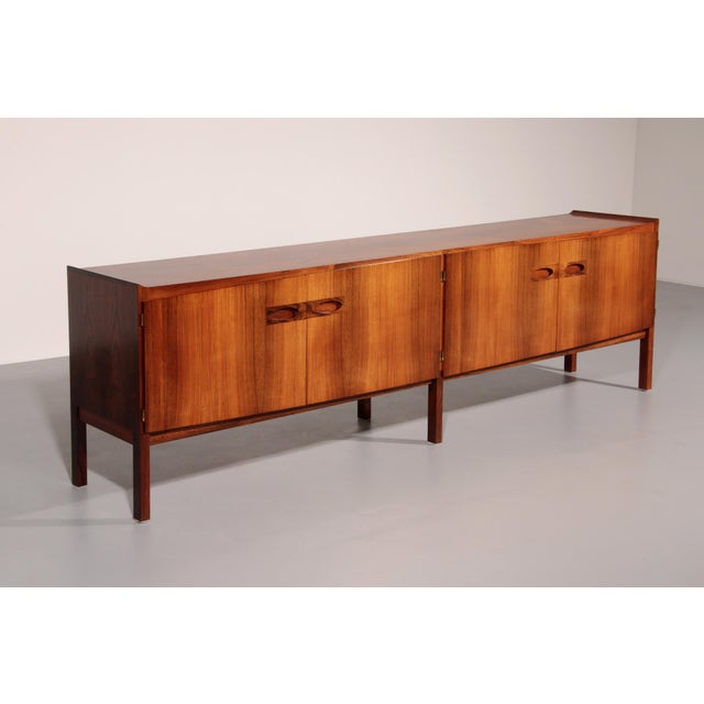 Wood Wooden Sideboard by Arne Hovmand Olsen for Mogens Kold, Denmark, 1960 For Sale - Image 7 of 18