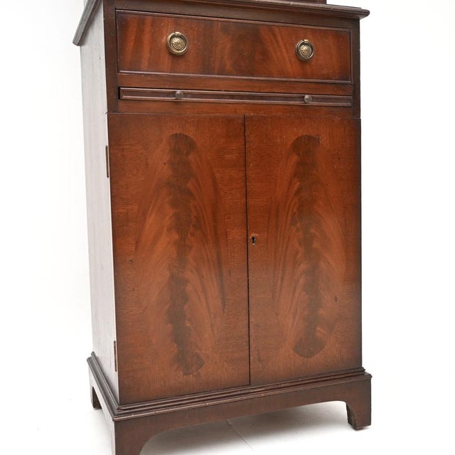 Vintage Georgian Slim Bookcase, 1950 For Sale - Image 10 of 12