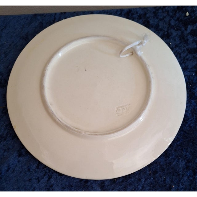 1960s Mid-Century Modern French Ceramic Wall Plate by Ferlay for Vallauris, 1965 For Sale - Image 5 of 7