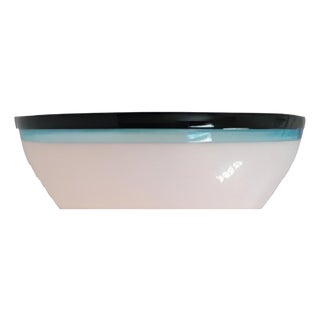Glass Suspension Light, Black and Azzurro - Pie in the Sky by Oggetti For Sale