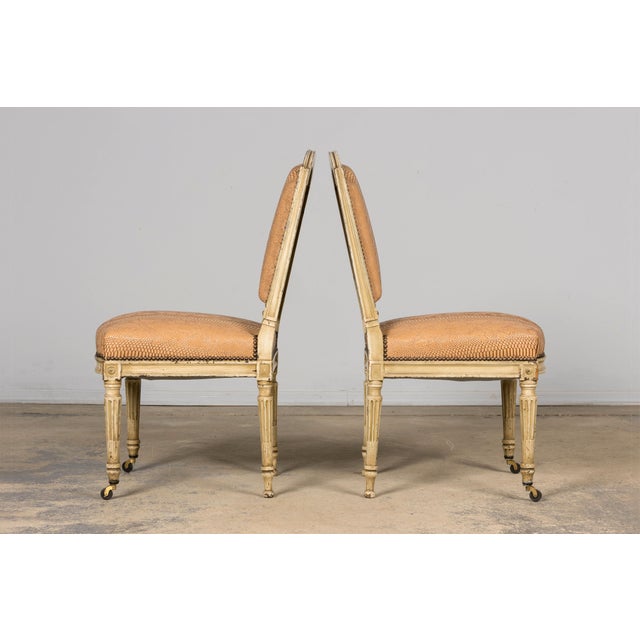 Set of Six French Louis XVI Style Dining Chairs by Maison Jansen, 1890, Paris For Sale - Image 15 of 18