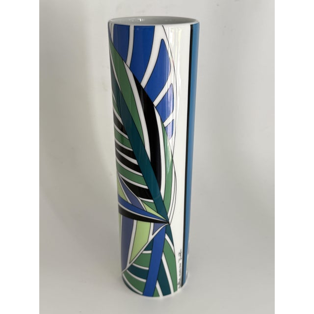 Rosenthal #02 Palm Leaves Vase by Emilio Pucci for Rosenthal, 2000s For Sale - Image 4 of 8
