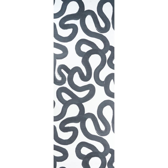 Hadiya Williams’ Trace wallpaper features a winding, gestural design based on an original acrylic painting. Its extra-...