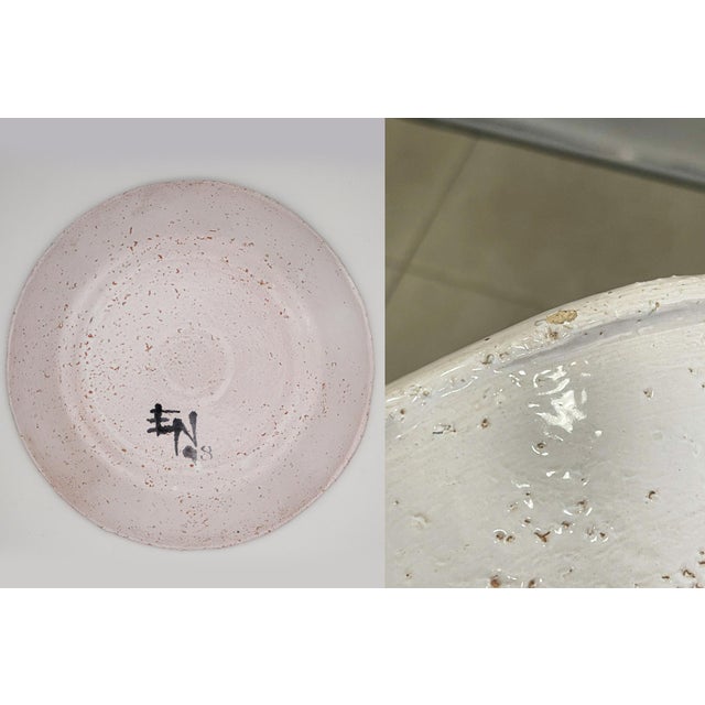 Experimentalism Art Large Plate, French Stoneware For Sale - Image 12 of 12