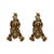 Gilt Bronze Antique French Andirons - A Pair For Sale - Image 9 of 9